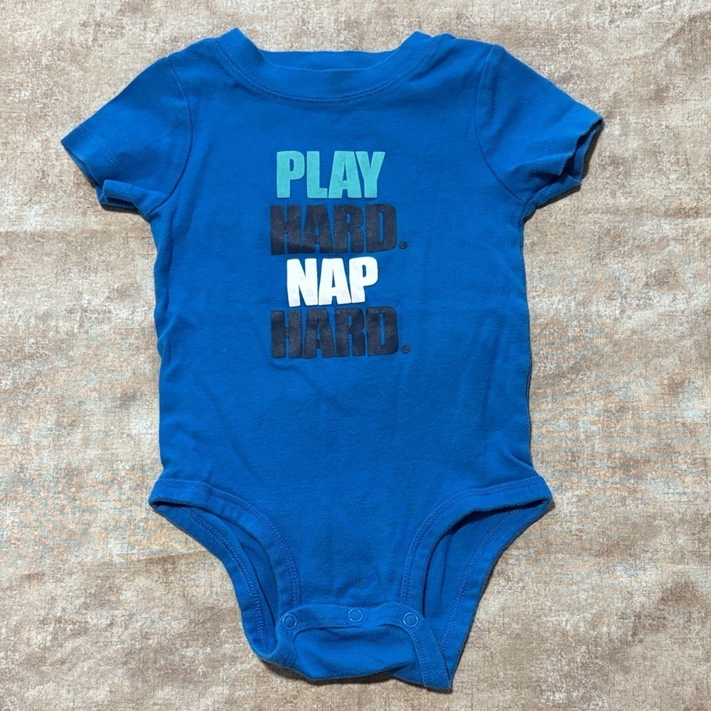Carter's Blue Playful Graphic Bodysuit